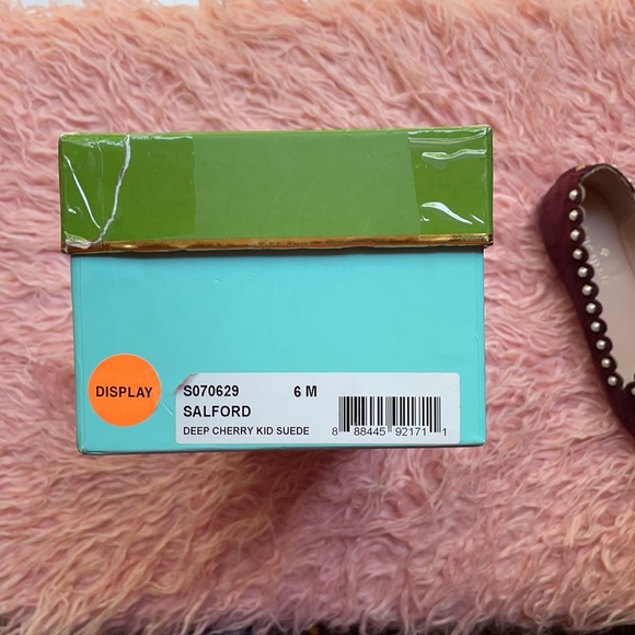 Kate Spade Salford Deep Cherry Kid Suede Flats - Picture 6 of 6